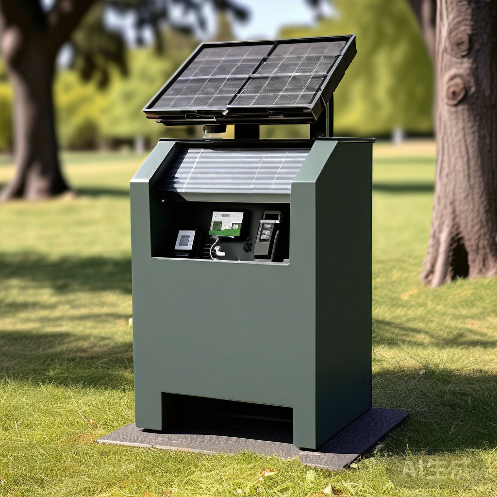 戶外太陽能手機充電柜