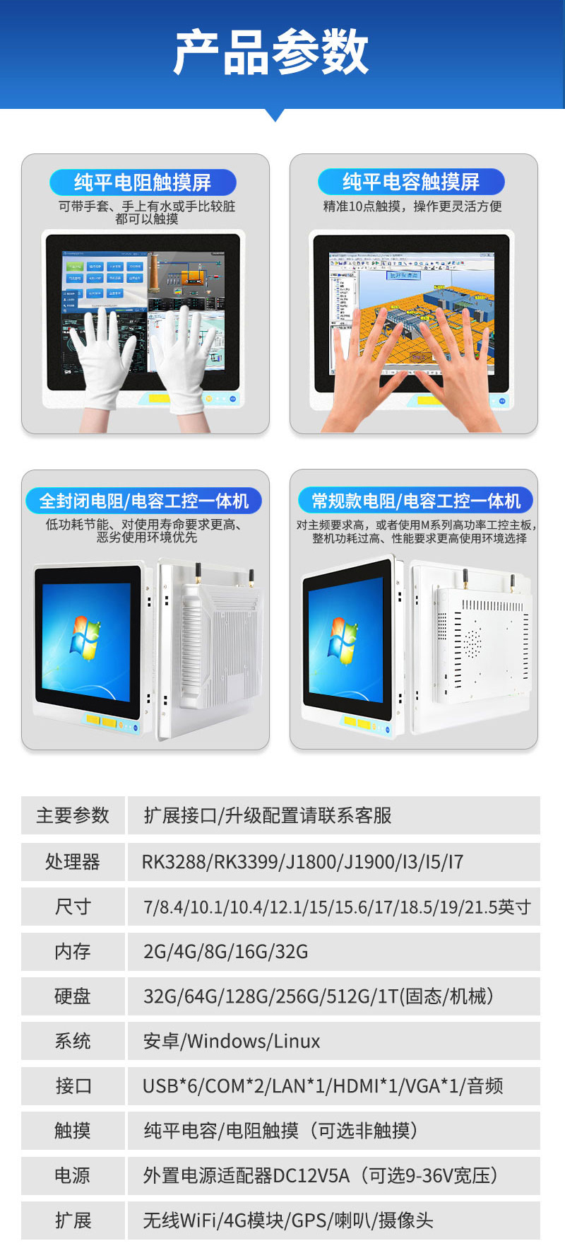 工業(yè)觸摸 一體機(jī)